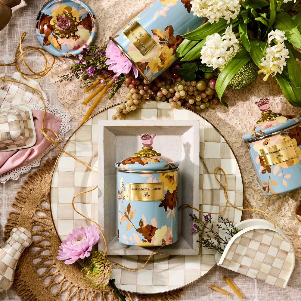 Wild Rose Slate Medium Canister