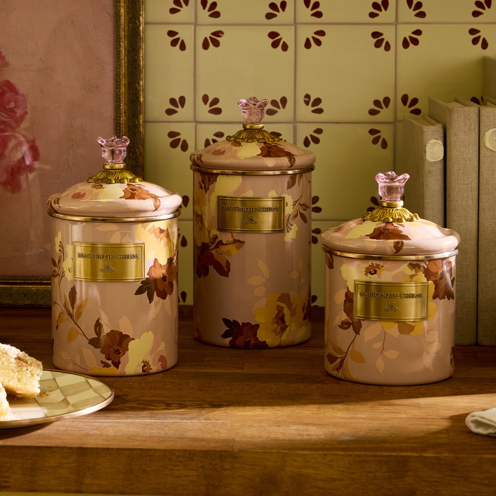 Wild Rose Mauve Medium Canister
