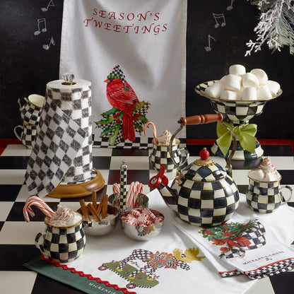 Courtly Check Wood Paper Towel Holder