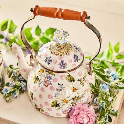 Wildflowers Pink 2 Quart Tea Kettle