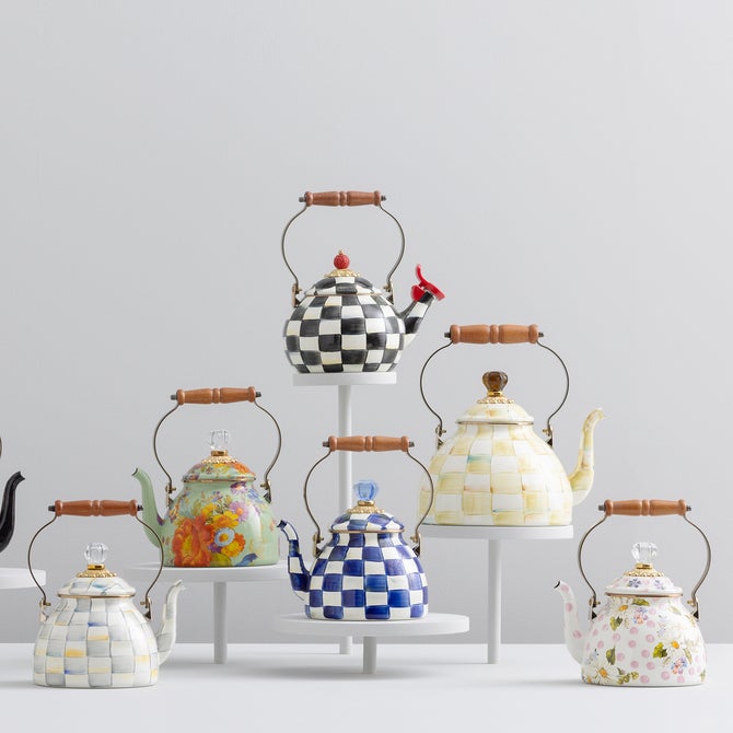 Wildflowers Pink 2 Quart Tea Kettle