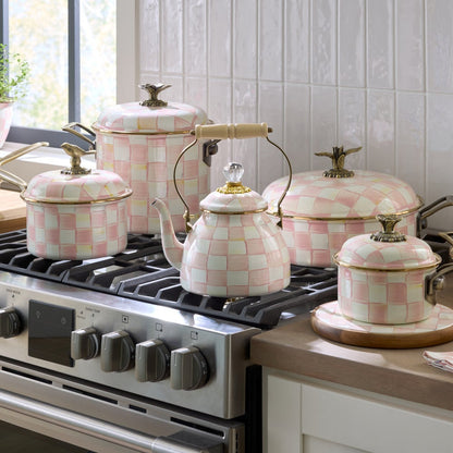 Rosy Check 2 Quart Tea Kettle