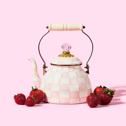 Rosy Check 2 Quart Tea Kettle