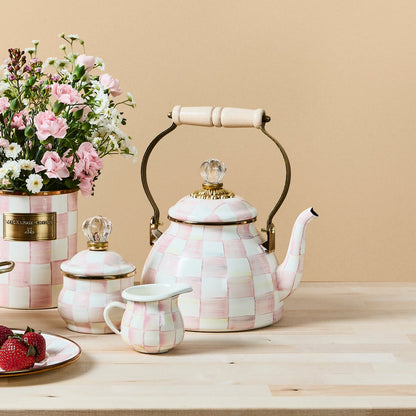 Rosy Check 2 Quart Tea Kettle