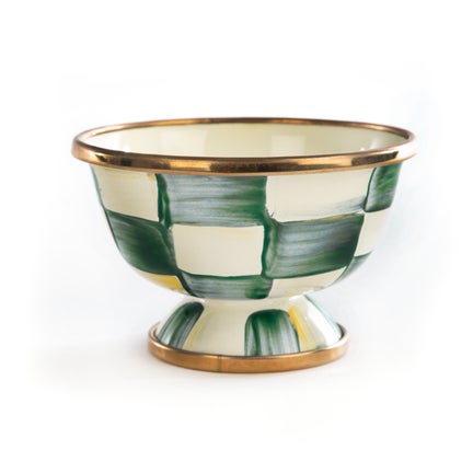Emerald Check Little Sugar Bowl