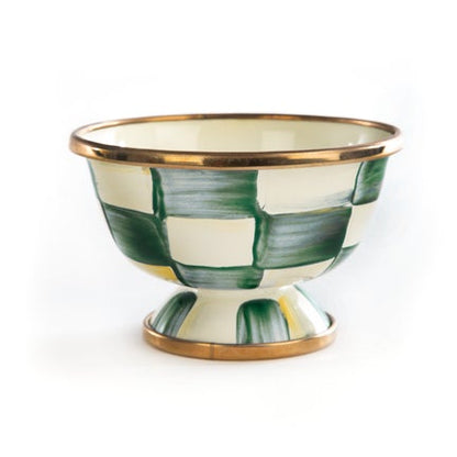 Emerald Check Little Sugar Bowl
