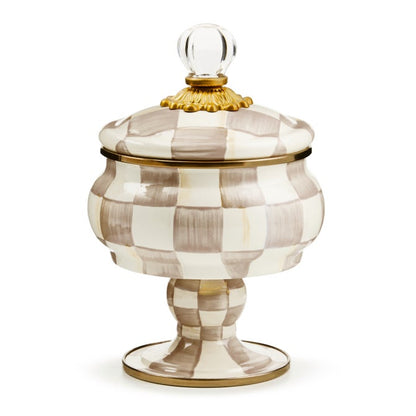 Mocha Check Curiosity Pot