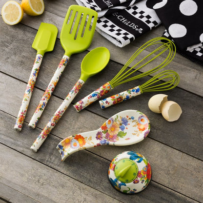 White Flower Market Spoon Rest