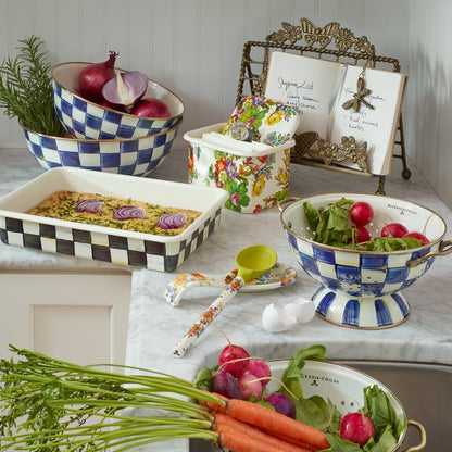 White Flower Market Spoon Rest