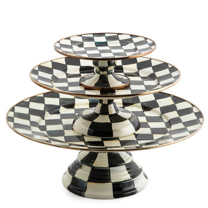 Courtly Check Small Pedestal Platter