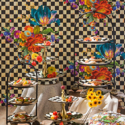 Courtly Check Three Tier Sweet Stand