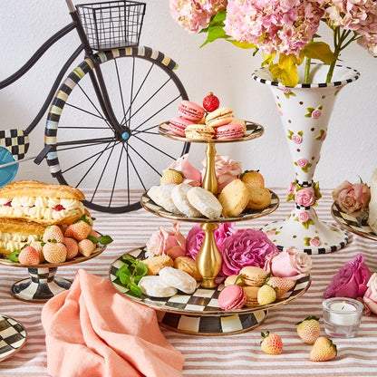 Courtly Check Three Tier Sweet Stand