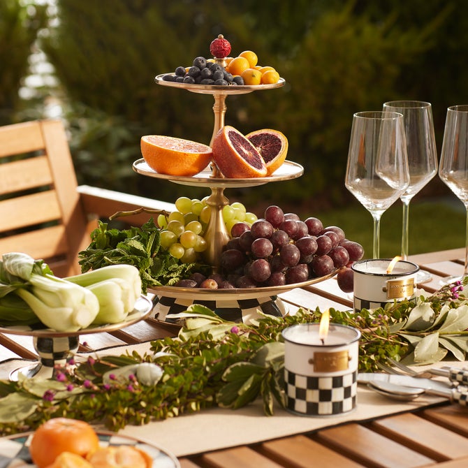 Courtly Check Three Tier Sweet Stand