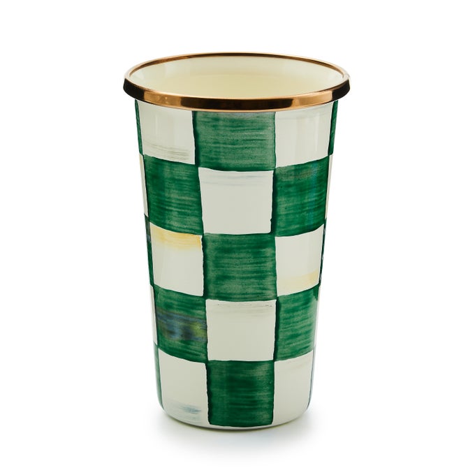 Emerald Check 10 Ounce Tumbler