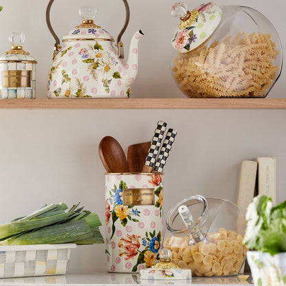 Wildflowers Pink Utensil Holder