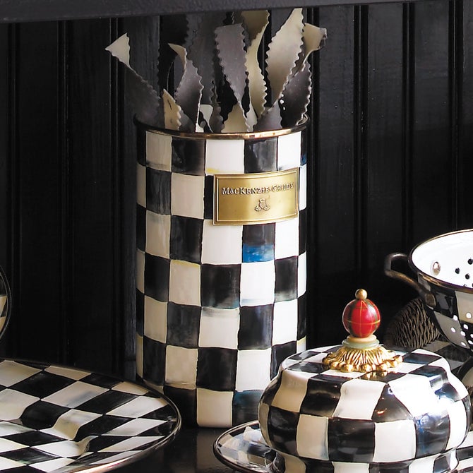 Courtly Check Utensil Holder