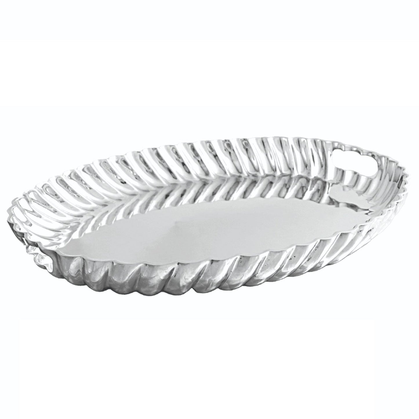VINTAGE Swirl Oval Tray with Handles