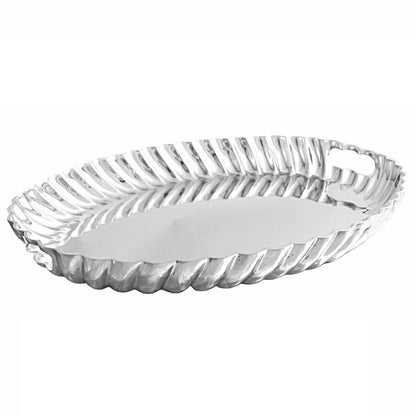 VINTAGE Swirl Oval Tray with Handles