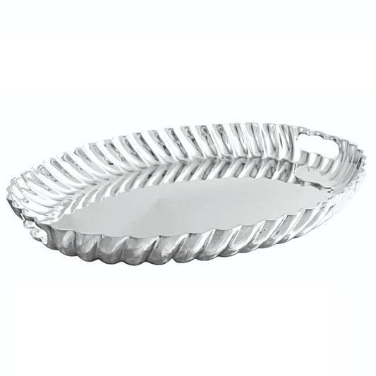 VINTAGE Swirl Oval Tray with Handles
