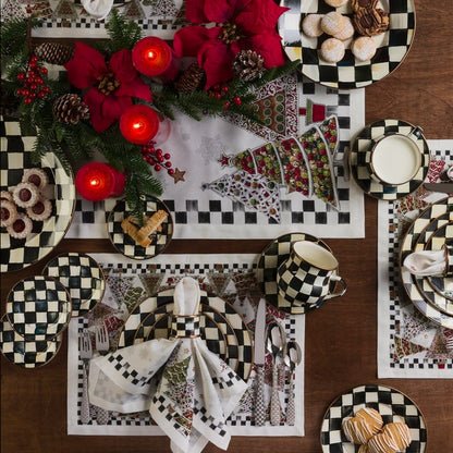 Courtly Check Appetizer Plates, Set of 4