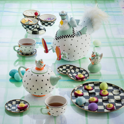 Courtly Check Appetizer Plates, Set of 4