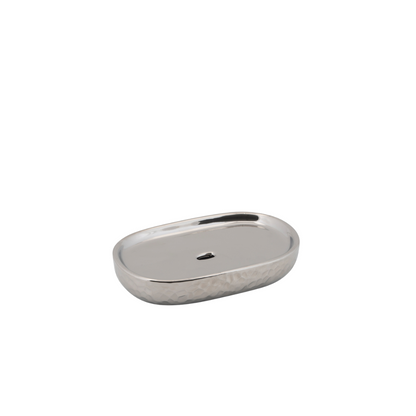 Asta Soap Dish Ceramic Chrome