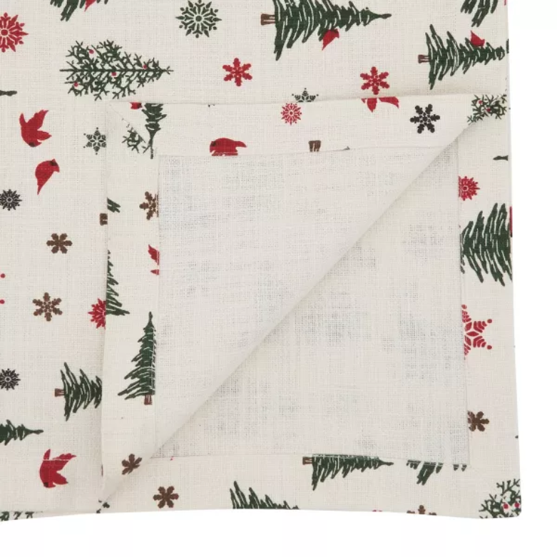 Christmas Tree Runner Ivory 14"x72"