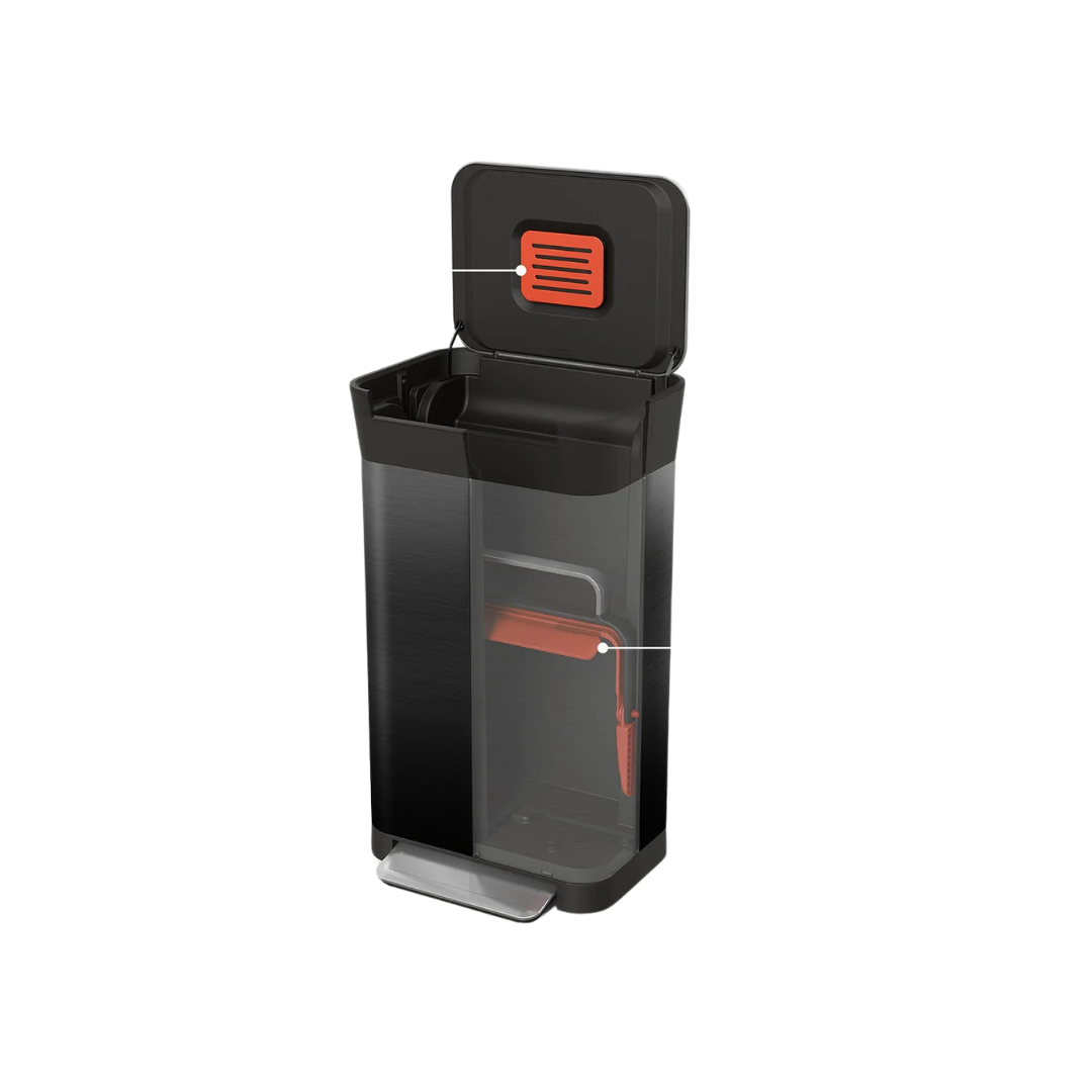 Titan 30L Black Trash Compactor