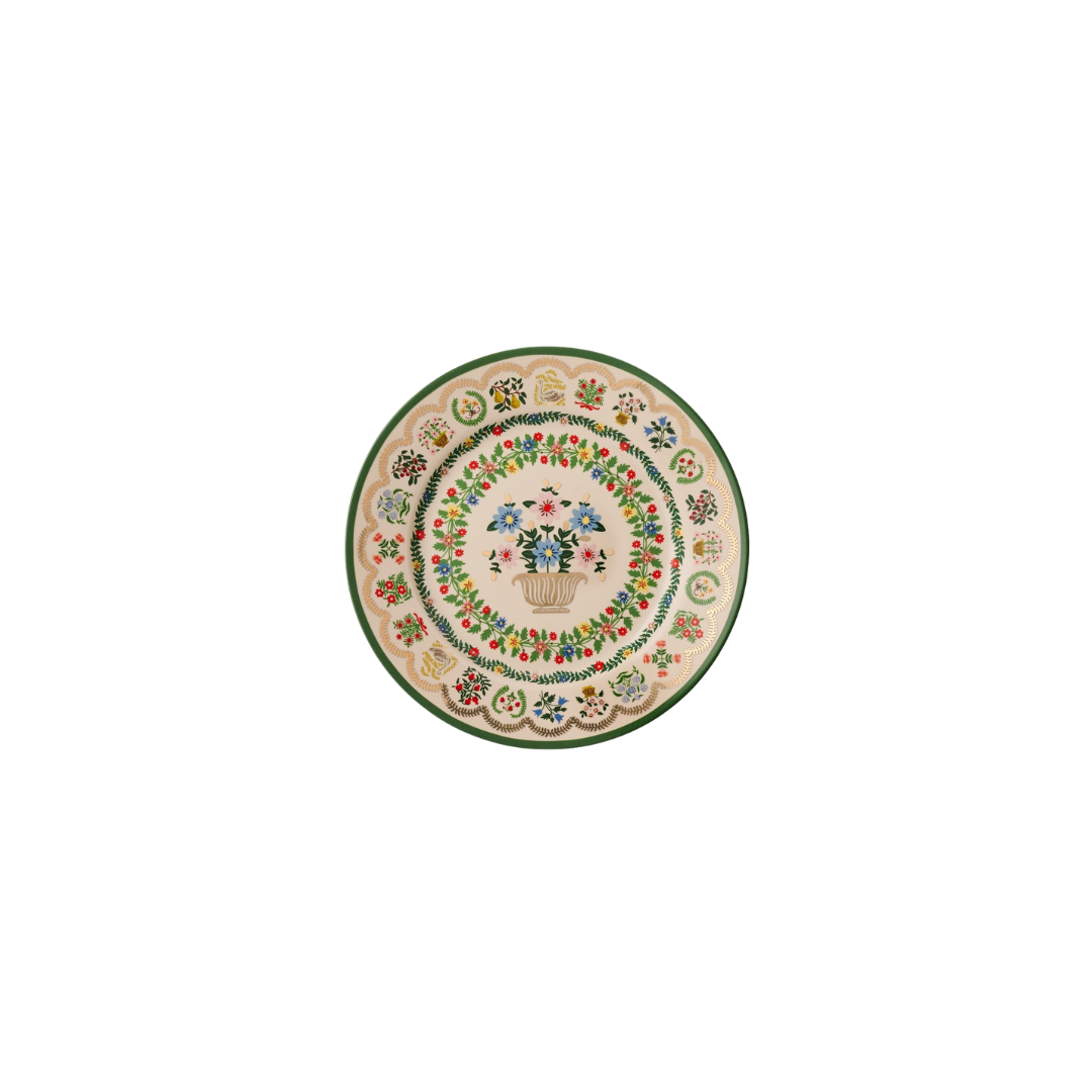 Rosette Porcelain Dessert Plate Set