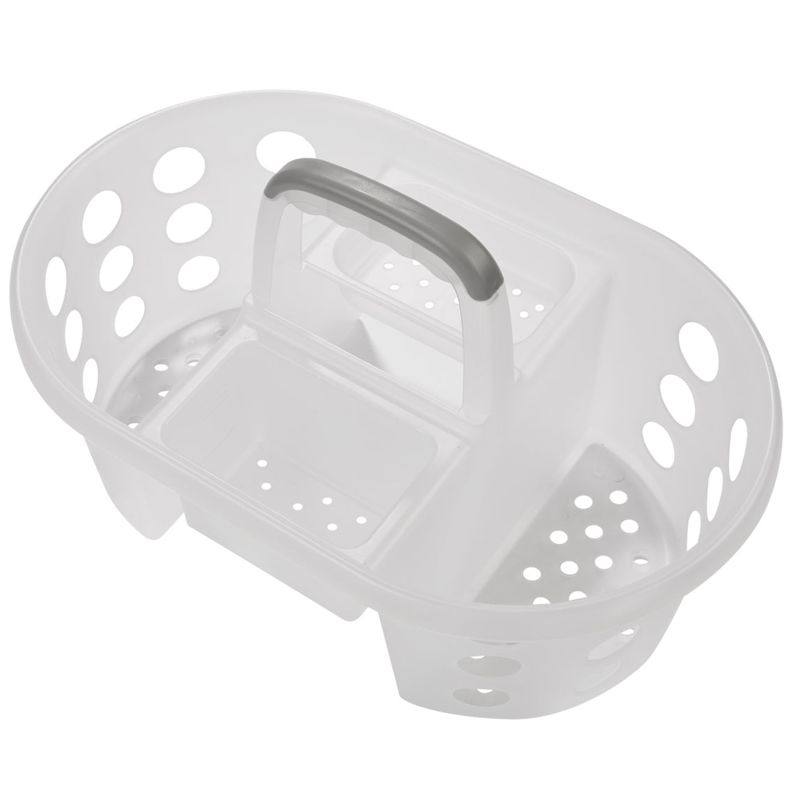 N&T Laundry / Cleaning Wash Basket with Handle PP White