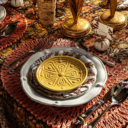 Jardins du Monde Side/Cocktail Plate Assorted Set/4 - Daffodil