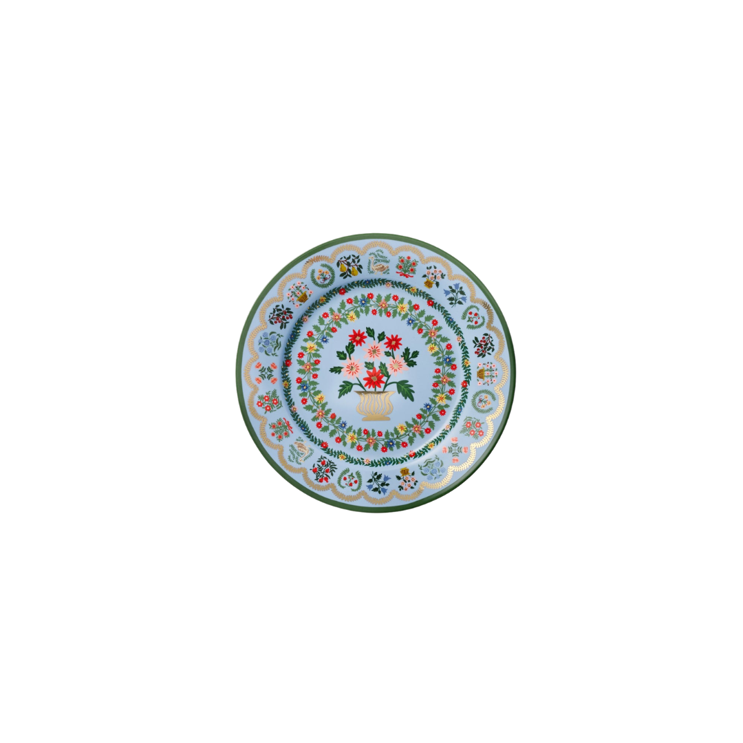 Rosette Porcelain Dessert Plate Set