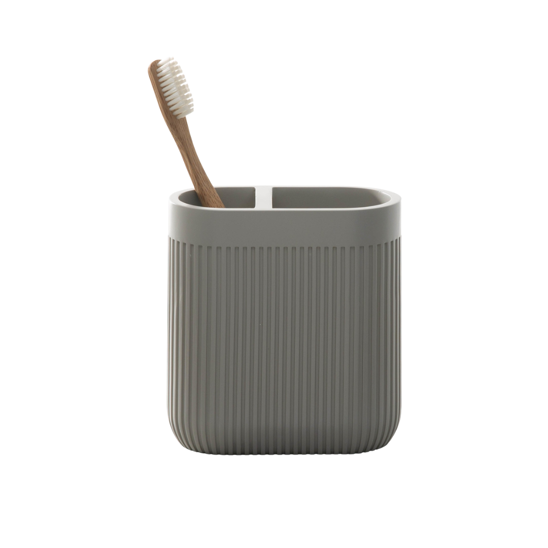 Corbett Toothbrush Holder Resin Taupe