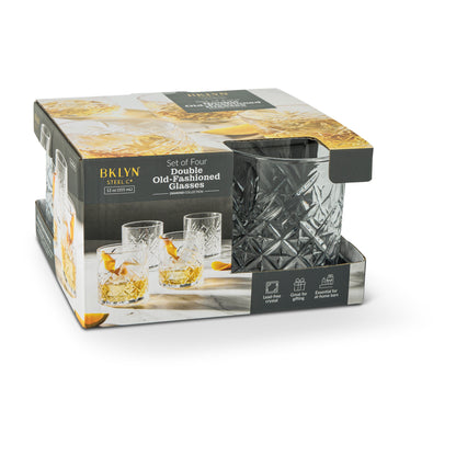 4Pk 12oz Diamond Dof Set