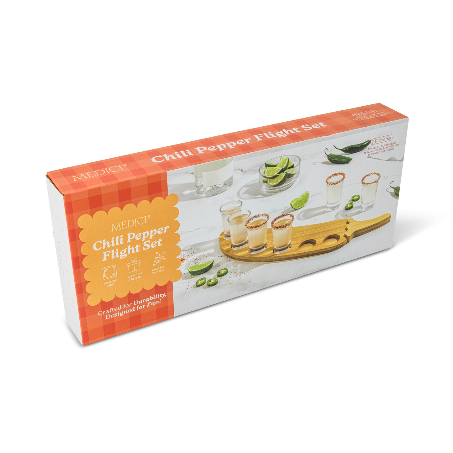 7Pc Pepper Shot Board