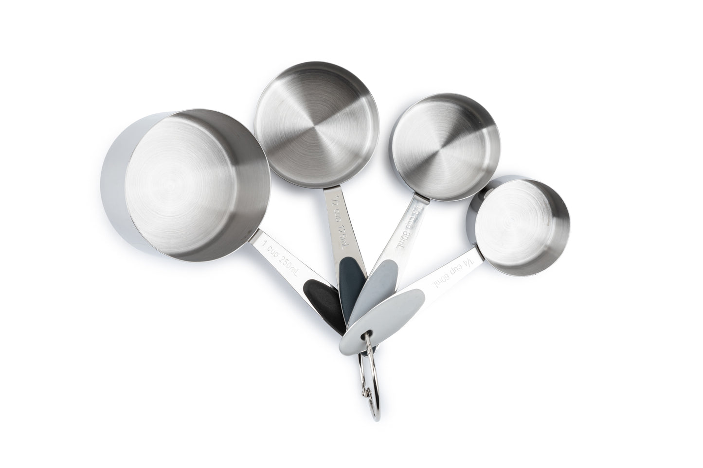4Pc Stainless Steel Silicone Measuring Cups
