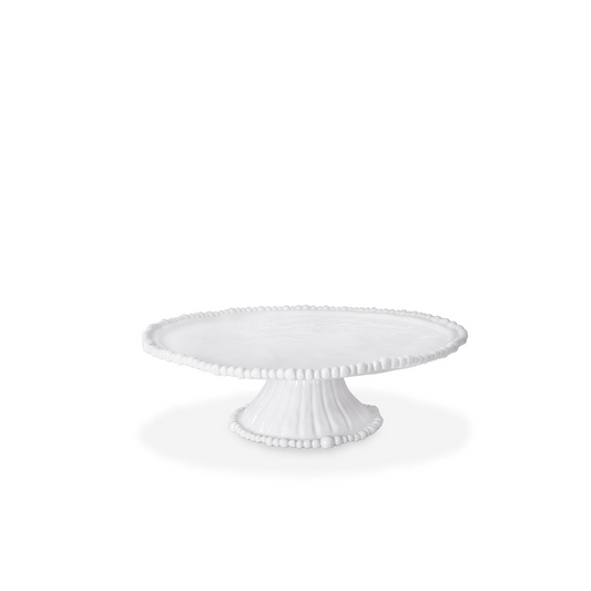 VIDA Alegria Pedestal Cake Plate White