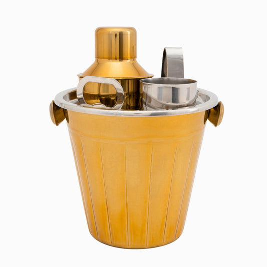 Apartment Bartender Gold 5 Piece Bar Tool Set