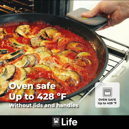 Life Ceramic Nonstick Stock Pot with Glass Lid 24 cm, 4.0 L