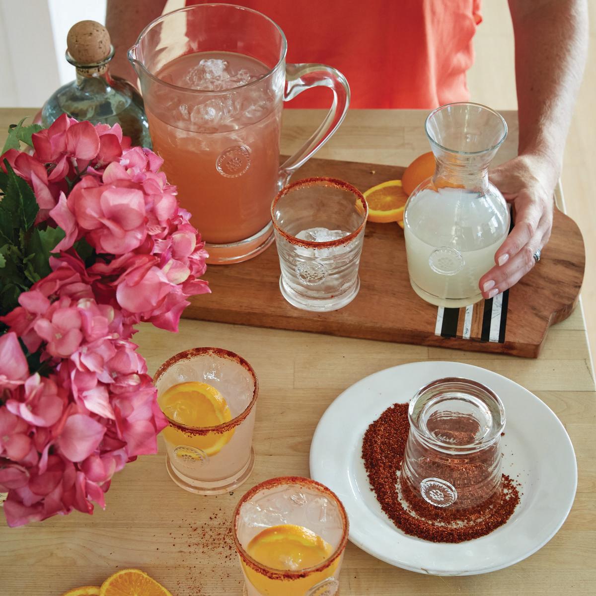 Berry & Thread Glass Pitcher