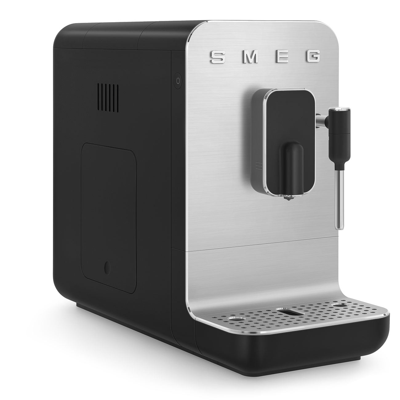 Retro-Style Automatic Coffee Machine with Steamer - Black