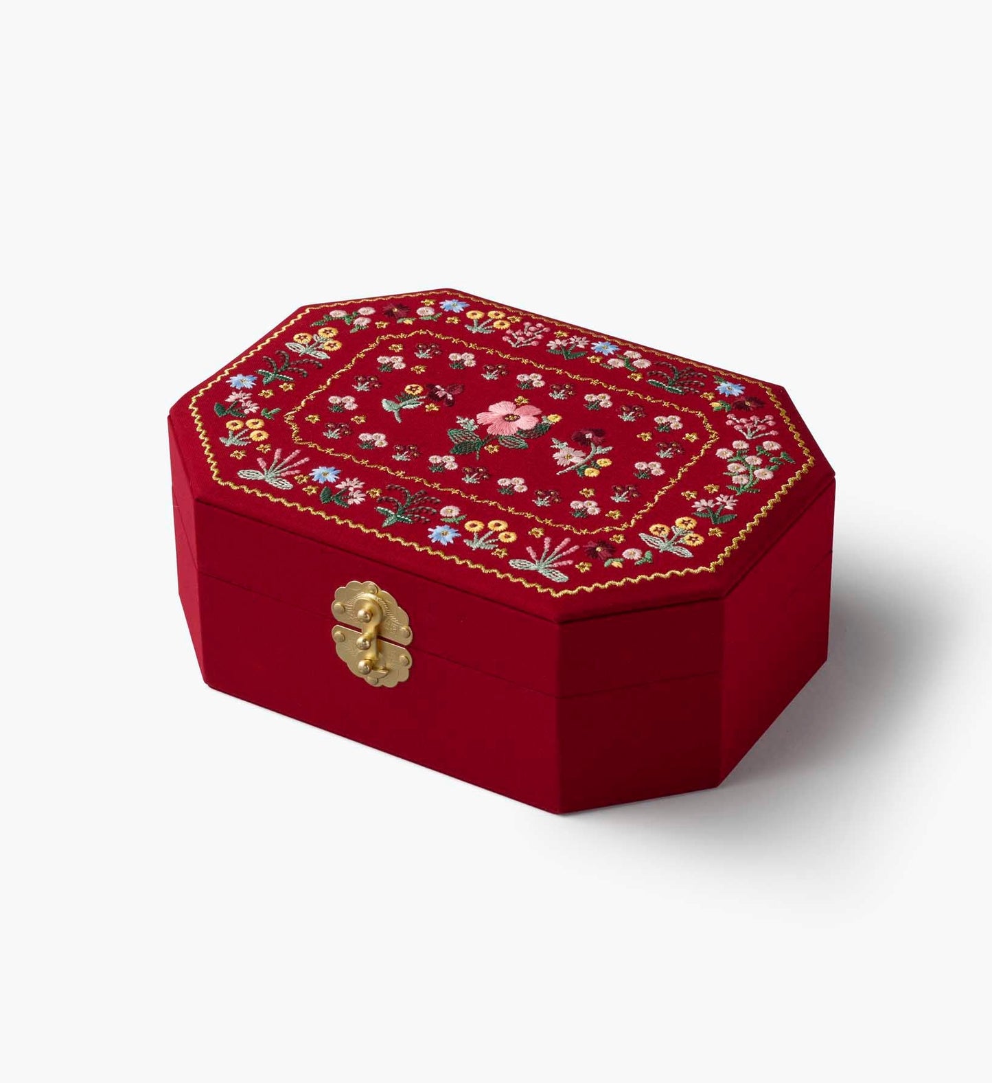 Gemma Embroidered Jewelry Box