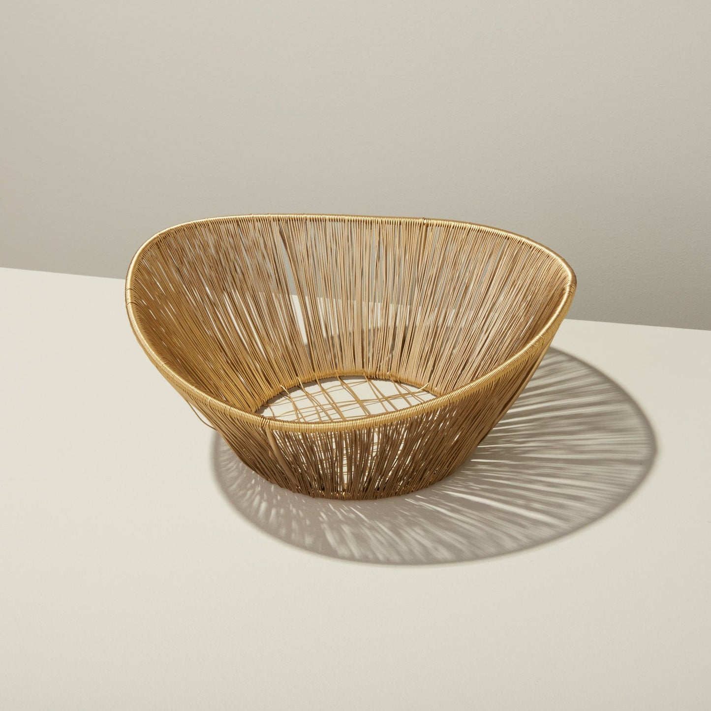 Gold Rhythm Wire Basket