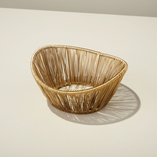 Gold Rhythm Wire Basket, Small