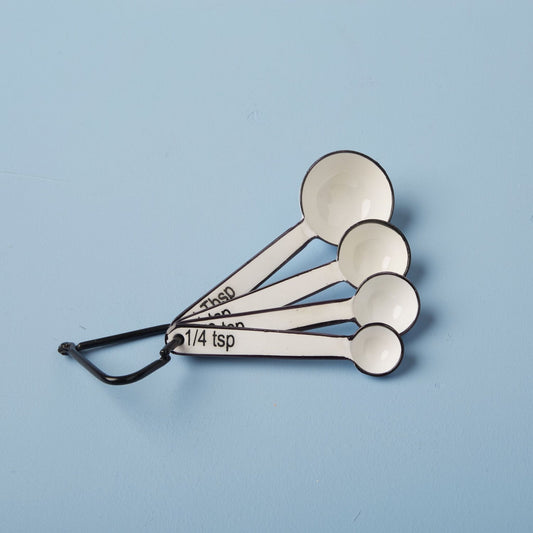 Harlow Measuring Spoons, White