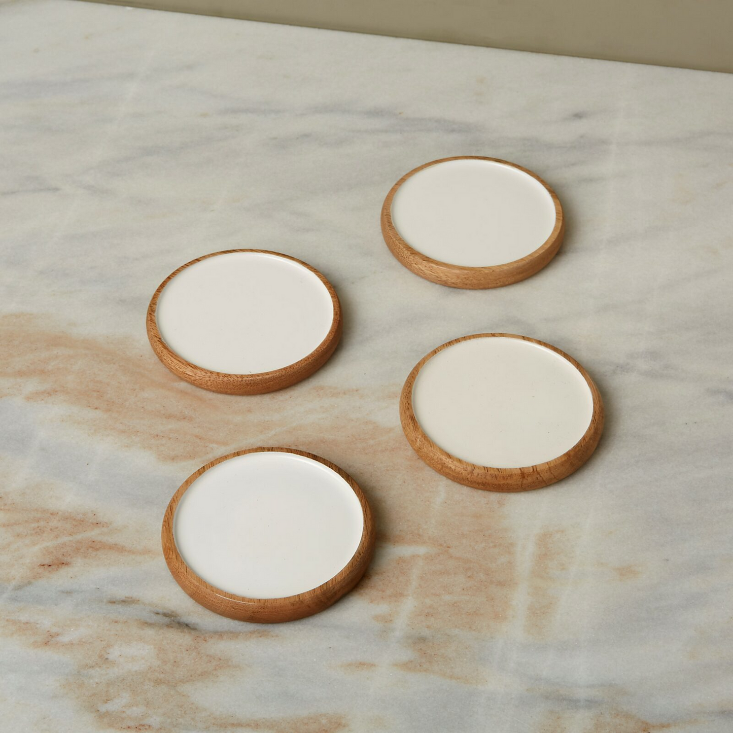 Madras Curva Round Coasters, Set of 4