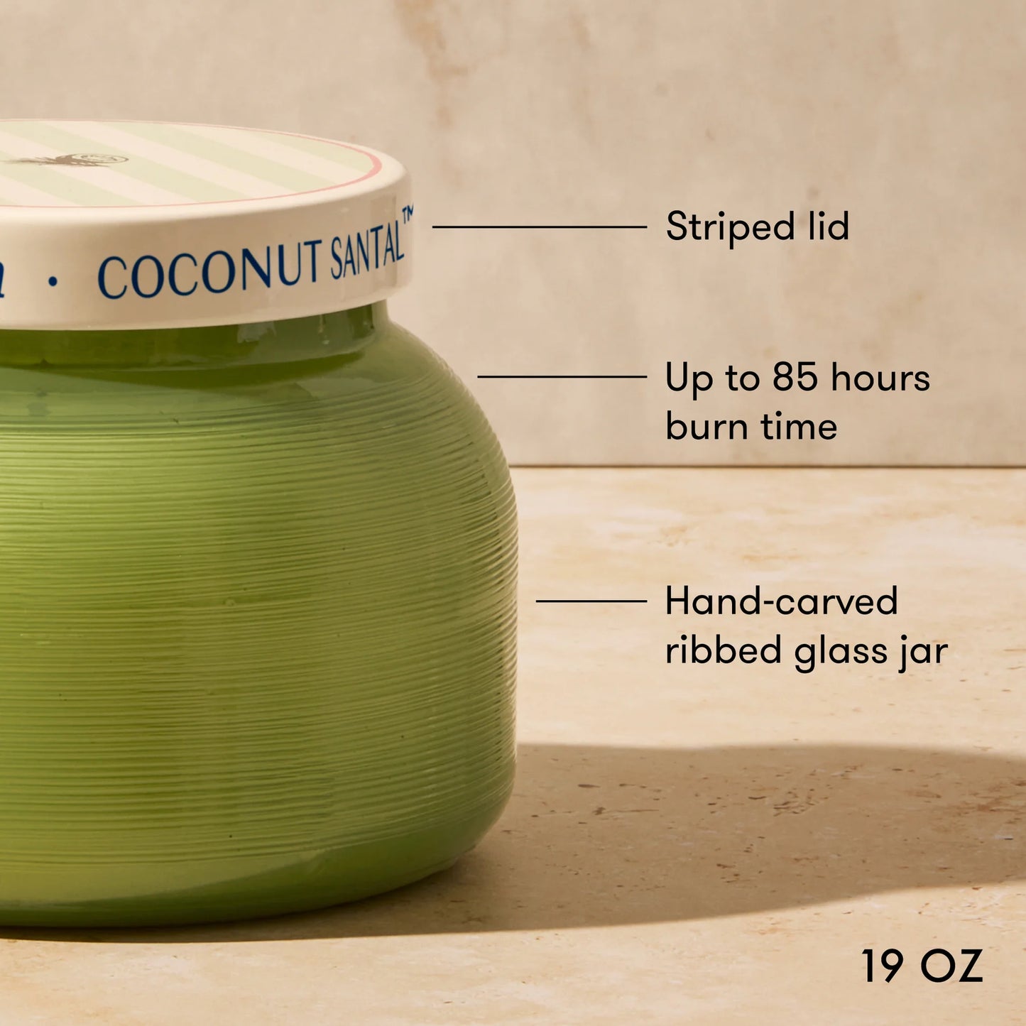 Coconut Santal Caffè Capri Signature Candle - 19oz