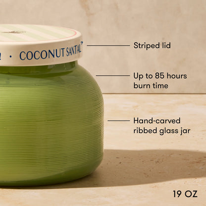 Coconut Santal Caffè Capri Signature Candle - 19oz