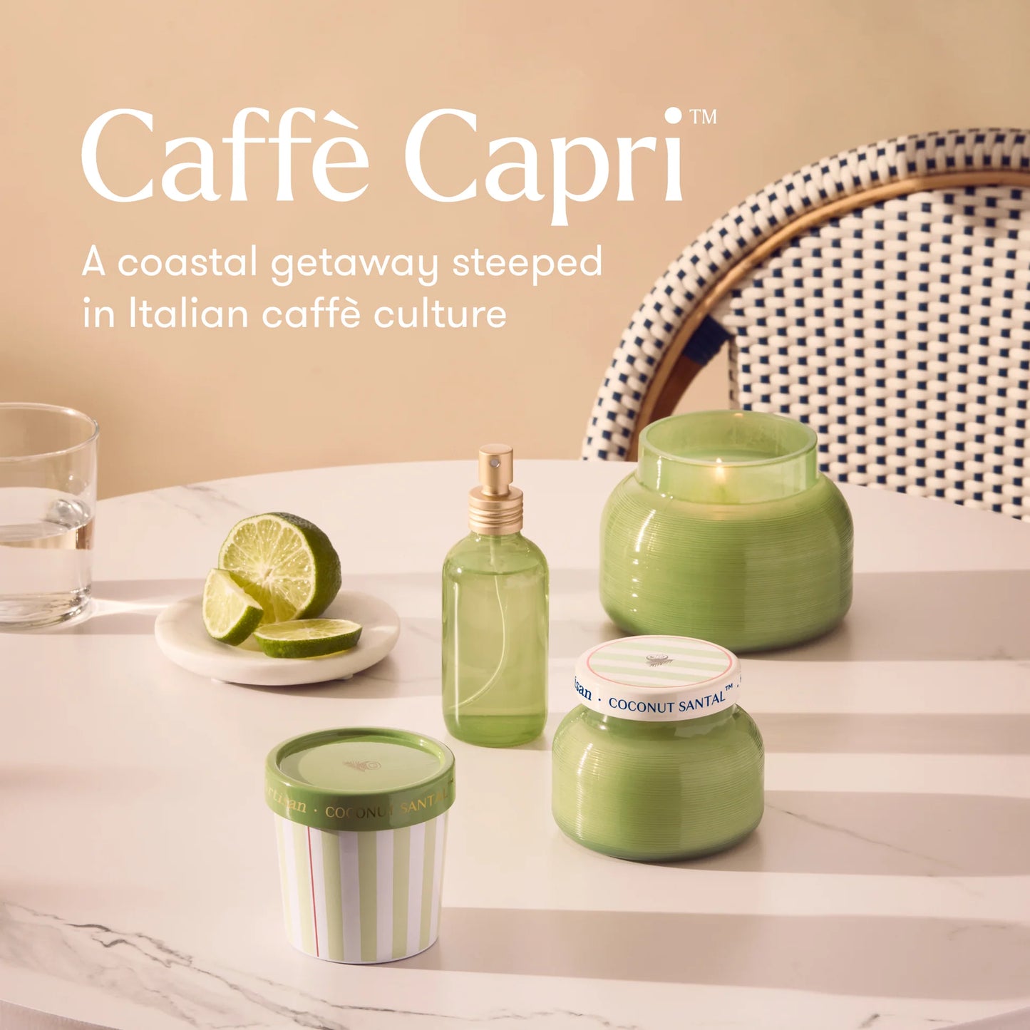 Coconut Santal Caffè Capri Petite Candle - 8oz