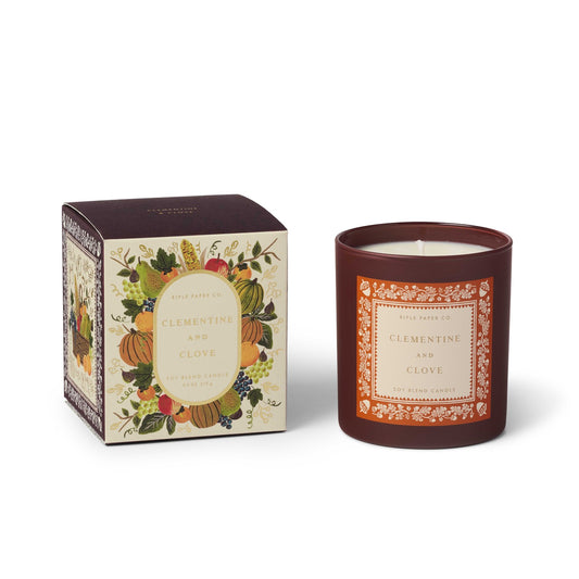 Clementine & Clove 9 oz Glass Candle